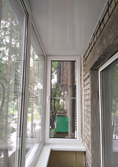 Теплое остекление балкона в доме II-29 с частичной отделкой - фото 14