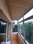 Ремонт балкона с остеклением - фото 1